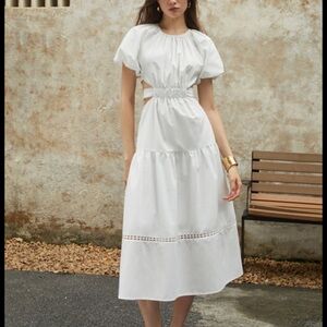 NWT Commense Frenchy Puff Sleeve Dress